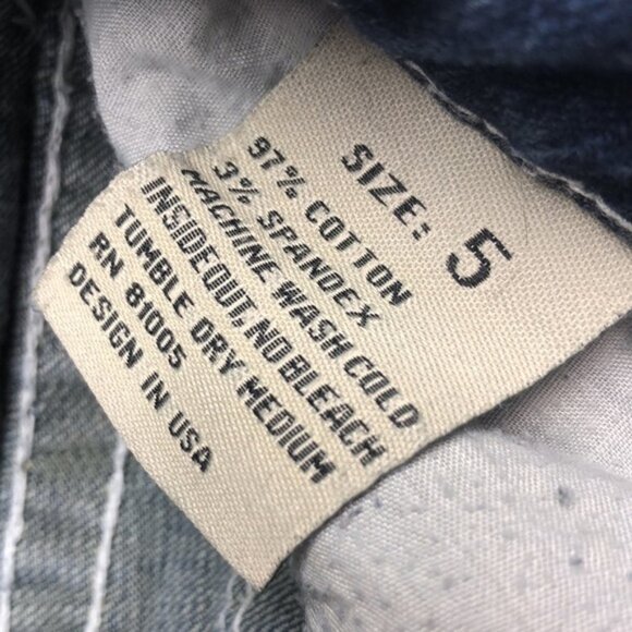 VINTAGE L.A. IDOL DENIM CAPRIS 29x21 CRYSTALS 💎 - Picture 7 of 11